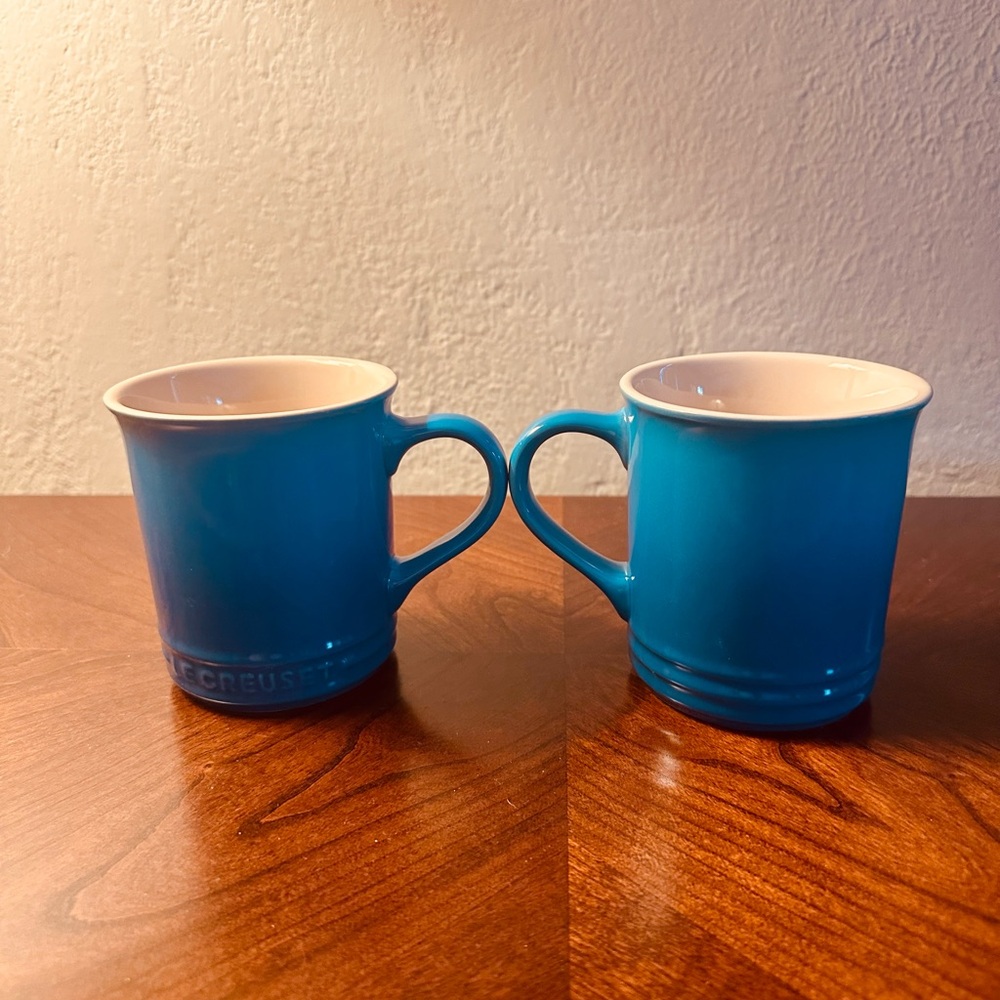 Le Creuset Marseille Blue Mugs Set - Picture 6 of 6
